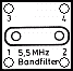 5,5 MHz Bandfilter